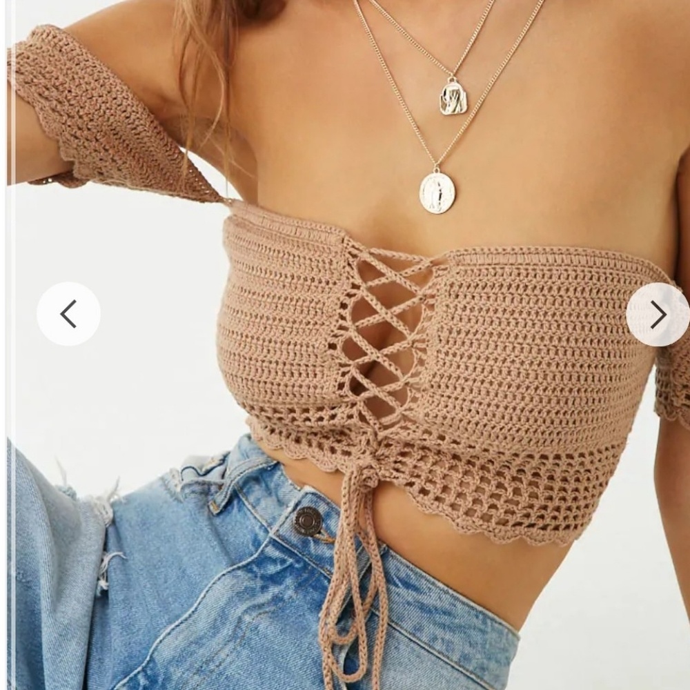 Boho Chic Crochet Crop Top🦋